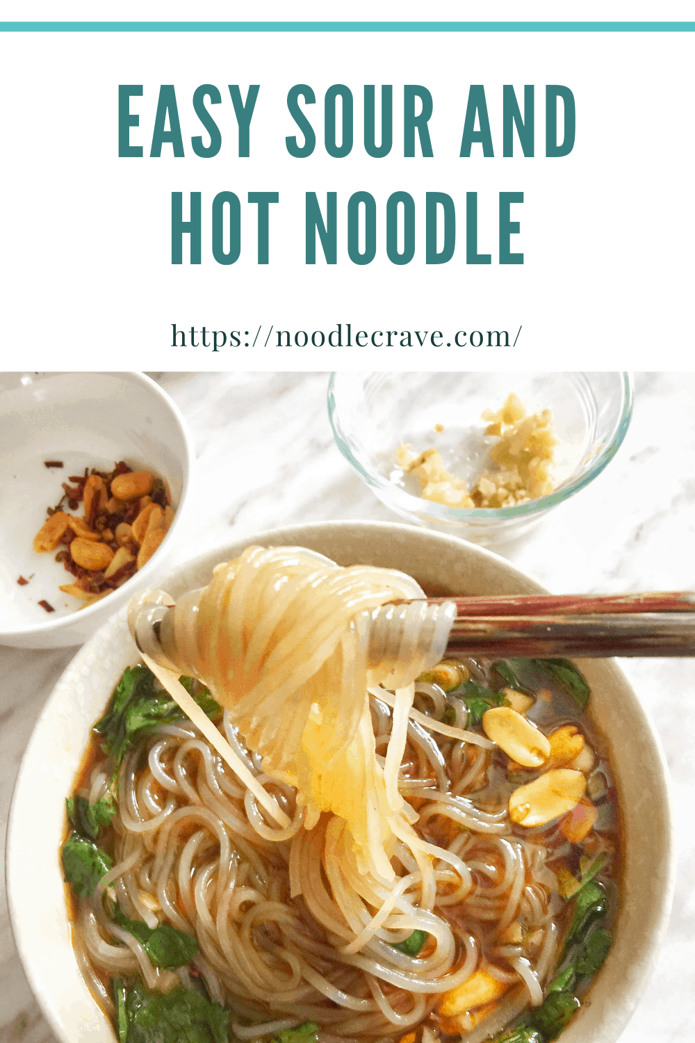 Hot and sour glass noodle soup (酸辣粉) - Red House Spice